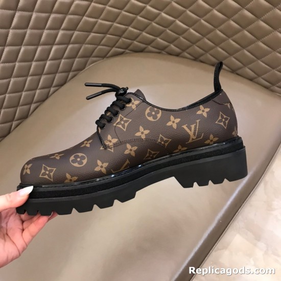 replica BLACK ICE DERBY IN BROWN - LV328 UK
