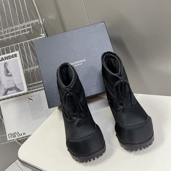 replica ALASKA NYLON SNOW BOOTS IN BLACK - BB257 UK