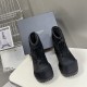 replica ALASKA NYLON SNOW BOOTS IN BLACK - BB257 UK