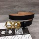 Replica Ferragamo Men Belts Belt Double Gancio Gold Buckle - B61 Uk