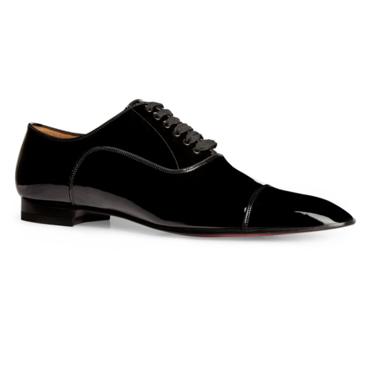 replica CHRISTIAN GREGGO PATENT OXFORD SHOES IN BLACK - CL100 UK