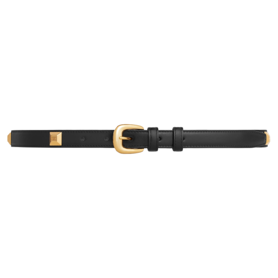 Replica BELT PYRAMID WESTERN IN TAURILLON LEATHER BLACK - B314 UK replica BELT PYRAMID WESTERN IN TAURILLON LEATHER BLACK - B314 UK