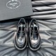 replica DIAPASON OPAQUE BRUSHED LEATHER LACE-UP SHOES BLACK/BURNT SIENNA - PD139 UK