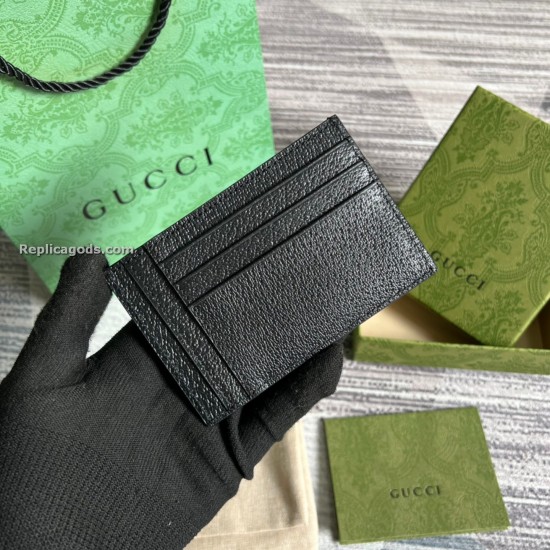 replica GG MARMONT CARD CASE IN BLACK UK