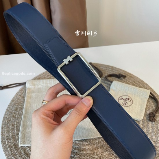 replica BOUCLE DE CEINTURE TUBE H & CUIR DE CEINTURE REVERSIBLE - B200 UK