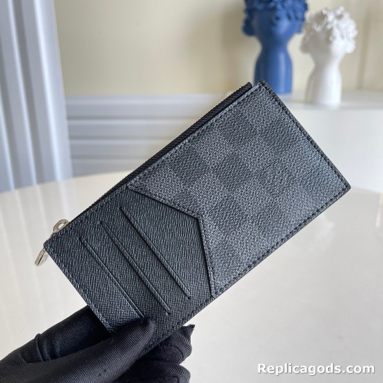 Replica M64038 COIN CARD HOLDER DAMIER GRAPHITE COATED CANVAS UK replica M64038 COIN CARD HOLDER DAMIER GRAPHITE COATED CANVAS UK