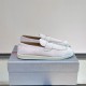 Replica Prada 11258 PFR#14156 Buddha Luxury Replica White Suede Loafers - Pd195 Uk - 11258 - Buddha Luxury