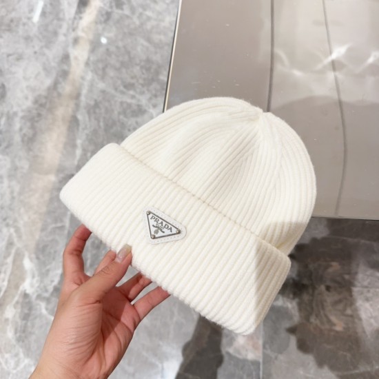 replica WOOL AND CASHMERE BEANIE IN WHITE UK