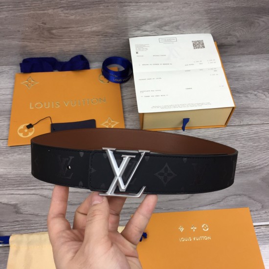 Replica LV PYRAMIDE 40MM REVERSIBLE BELT - B140 UK replica LV PYRAMIDE 40MM REVERSIBLE BELT - B140 UK