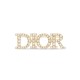 replica DIO(R)EVOLUTION BROOCH GOLD-FINISH METAL AND WHITE CRYSTALS UK