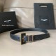 Replica Carre Rive Gauche Double Loop Belt In Black And Gold - B240 Uk - 14768 - Buddha Luxury