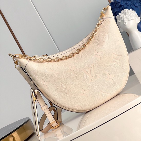 Replica Lv Loop Hobo Monogram Empreinte Leather White M46739 Uk - 13907 - Buddha Luxury