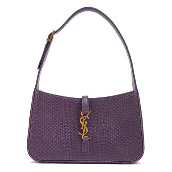 Replica Ysl 12054 YFR#11958 Buddha Luxury Replica Le 5 A 7 Hobo Bag Purple Lizard Leather Uk - 12054 - Buddha Luxury