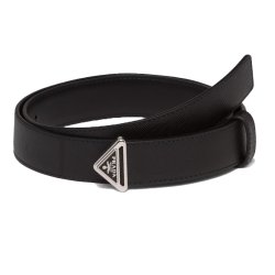 SAFFIANO LEATHER BELT IN BLACK - B259 UK