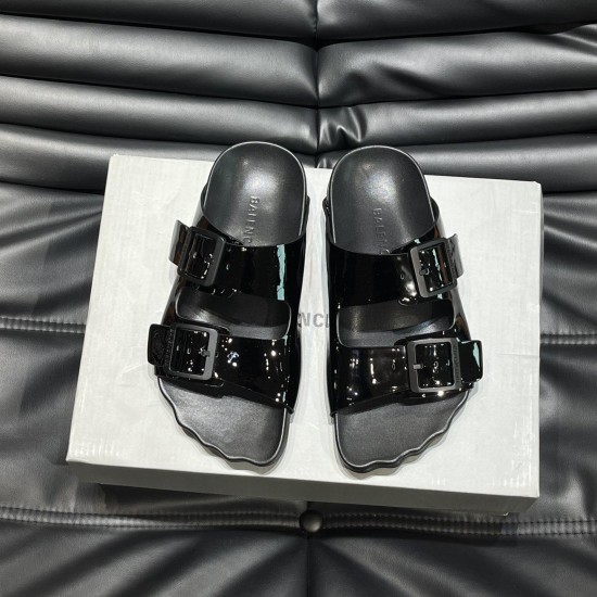 replica SUNDAY SUEDE SANDALS IN BLACK - BBS22 UK