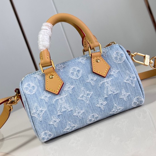 Replica L 13819 LFR#12199 Buddha Luxury Replica Nano Speedy Sky Blue Monogram Denim M11212 Uk - 13819 - Buddha Luxury