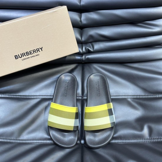 replica CHECKED POOL SLIDES IN YELLOW UK