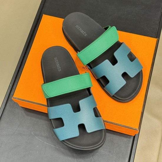 replica CHYPRE SANDALS IN BLUE AND GREEN - HS57 UK