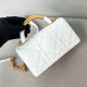 Replica Dior 13243 DFR#13245 Buddha Luxury Replica Mini Ange Bag Latte Macrocannage Lambskin Uk - 13243 - Buddha Luxury