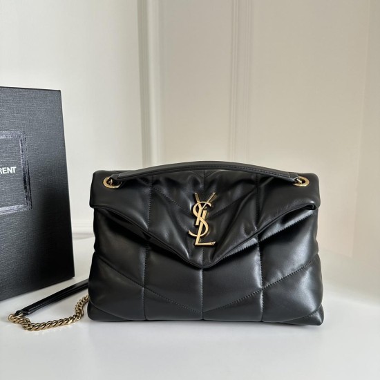 Replica Puffer Small In Nappa Leather Black Uk - 12115 - Buddha Luxury