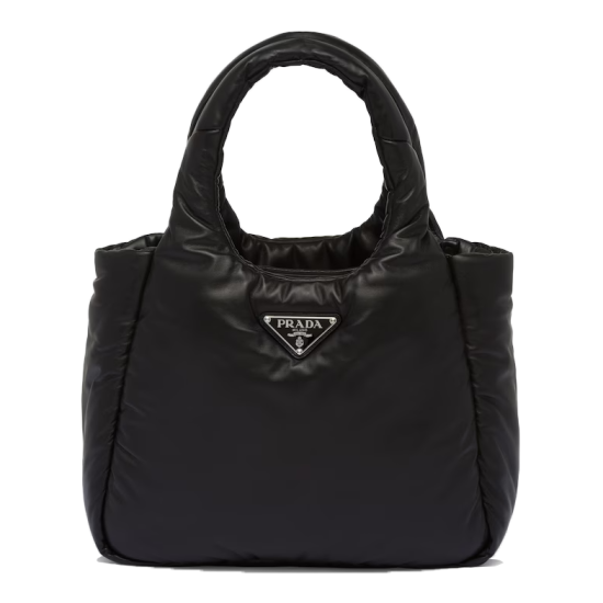 Replica Prada 14226 PFR#10143 Buddha Luxury Replica Medium Padded Soft Nappa Leather Bag Black Uk - 14226 - Buddha Luxury
