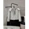 Canada Goose Women's Cream Wave-Quilted Hooded Short Coat