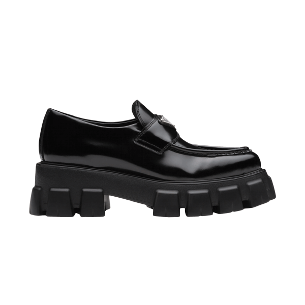 Prada Trainers Monolith Brushed Leather Loafers – Prs034 Uk